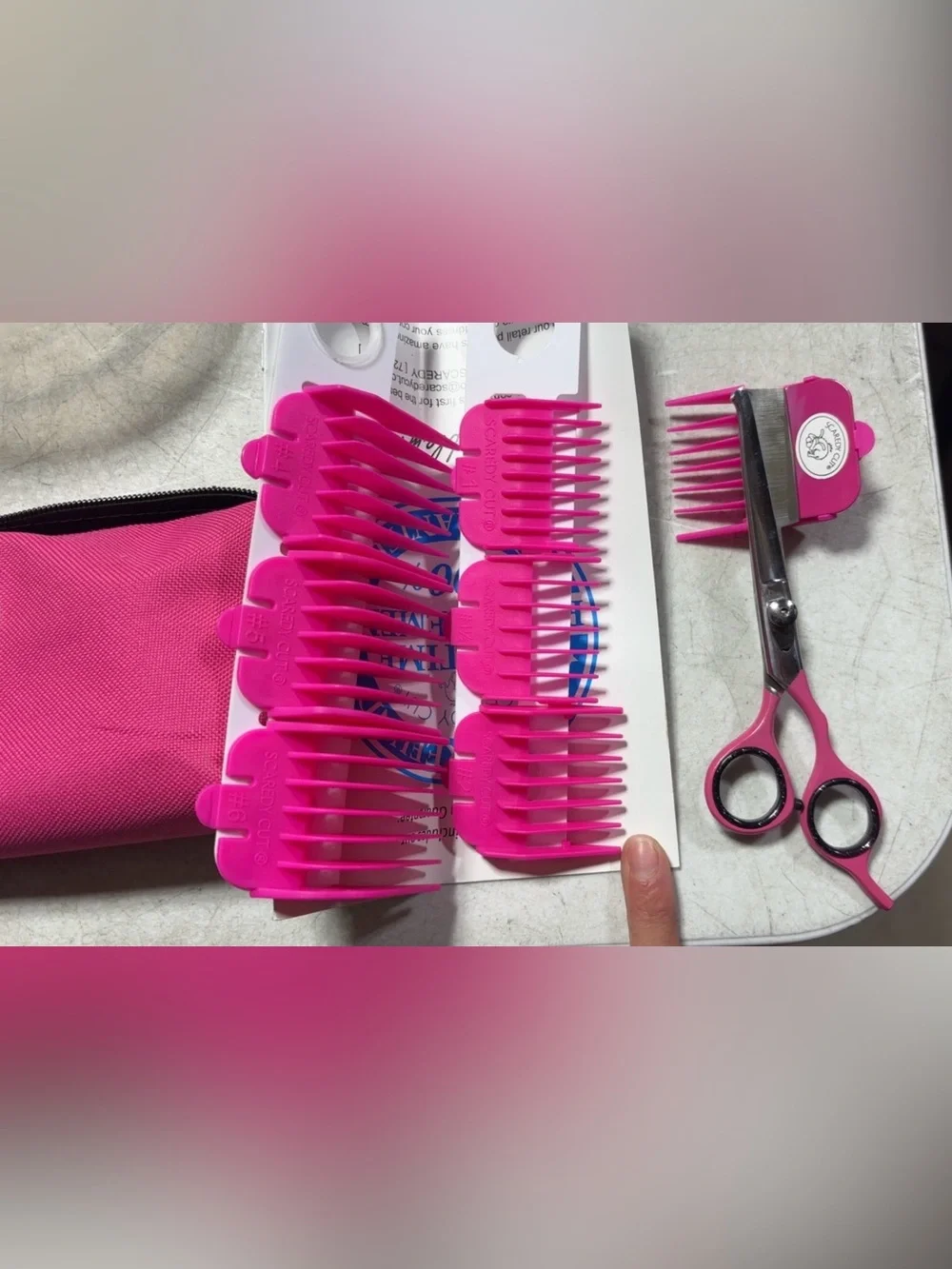 Pink Cat/Dog Grooming Kit New